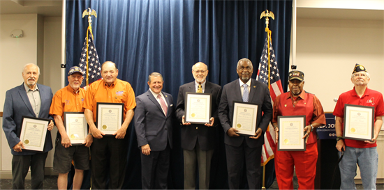Congressman Morelle stands with local Vietnam Veterans.