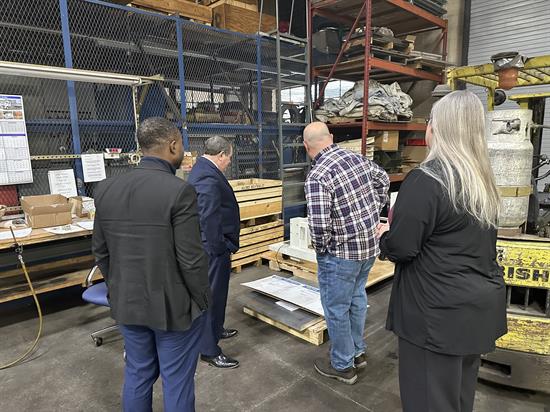 Congressman Morelle tours the Accurate Tools Facility