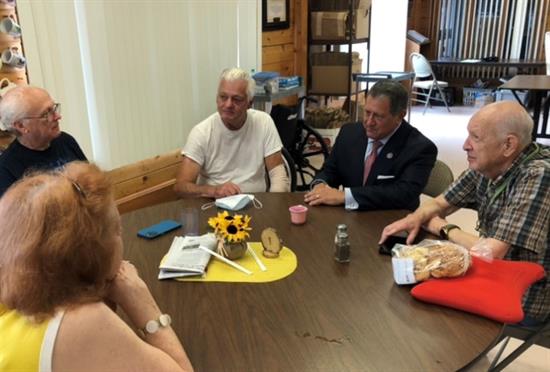 Congressman Morelle meeting with constituents.