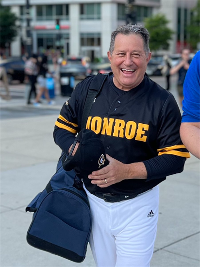 Rep. Morelle on his way to the Congressional Baseball Game