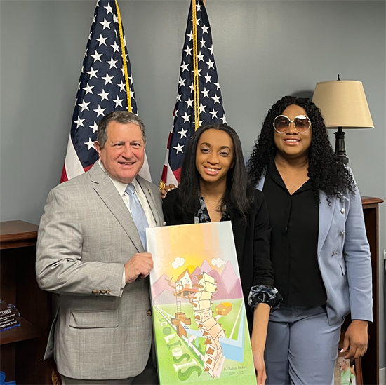 Congressman Morelle meets with OlaRose Ndubuisi