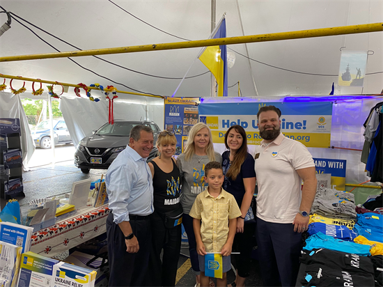 Rep. Joe Morelle visits St. Josaphat's Ukraine Festival