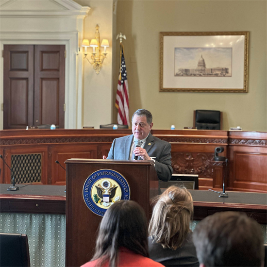 Rep. Morelle speaks at a lecture for Capitol Hill interns