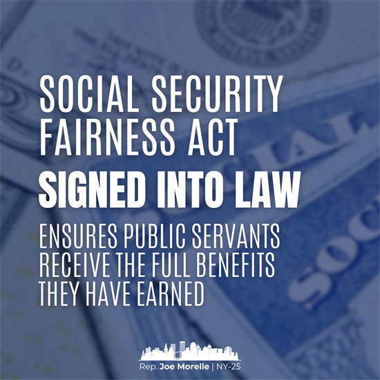 Social Security Fairness Act signed into law