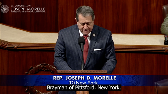 Rep. Morelle delivers a one-minute speech honoring Major Brayman