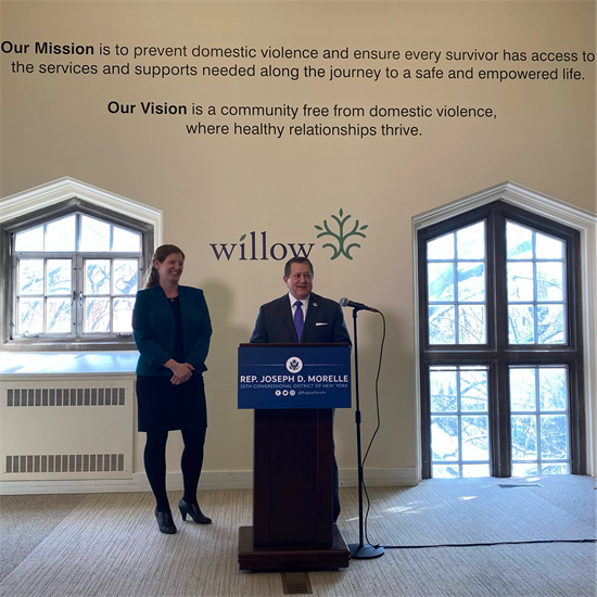 Rep. Morelle speaks at Willow