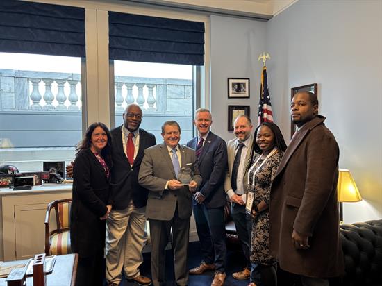 Congressman Morelle stands with members of federally qualified health centers in Rochester