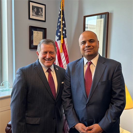 Rep. Morelle meets with L3Harris President Sam Mehta