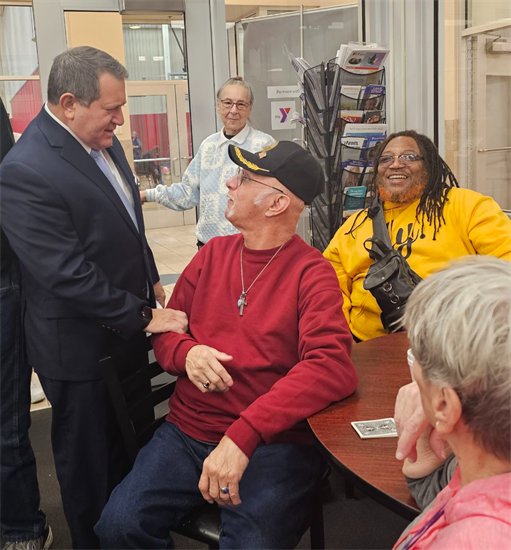 Rep. Morelle meets with seniors and other community members at the Lily Cafe following a press conference