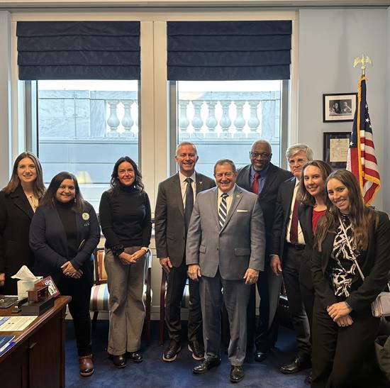 Congressman Morelle Stands with representatives from local FQHCs.