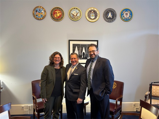 Rep. Morelle stands with NTID President