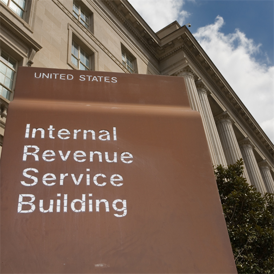 Photo of the U.S. IRS building.