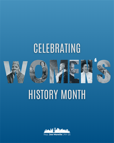 Celebrating Women's History month, with photos of famous women from Rochester.