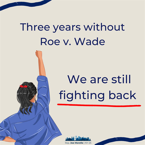 A graphic marking 3 years since the Dobbs decision