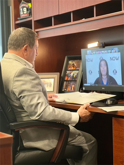 Congressman Morelle joins a zoom roundtable on deepfake images