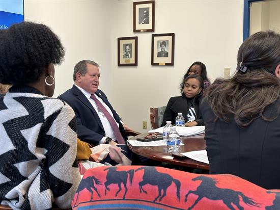 Congressman Morelle sits with the Urban League of Rochester