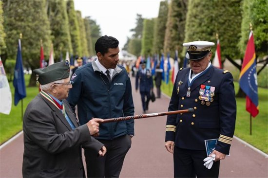 A picture of Mr. Jack Foy in Normandy