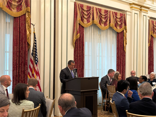 Rep. Morelle speaks at an event for the Elizabeth Dole Foundation