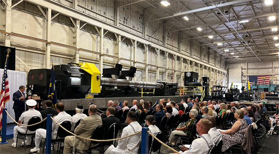 Rep. Morelle speaks at a dedication ceremony at Machine Tool Research