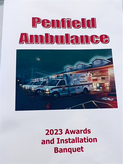 Flyer from Penfield Ambulance Event