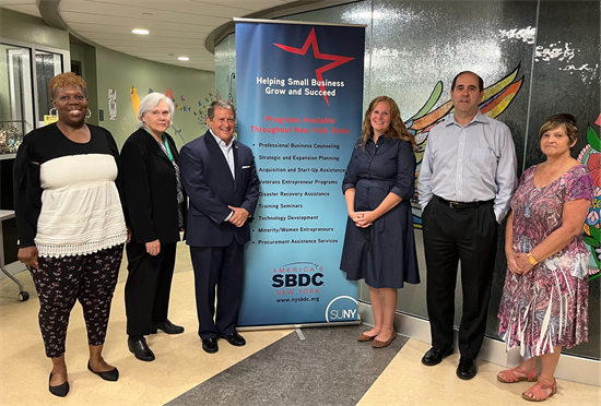 Rep. Morelle visits SUNY Brockport's Small Business Development Center