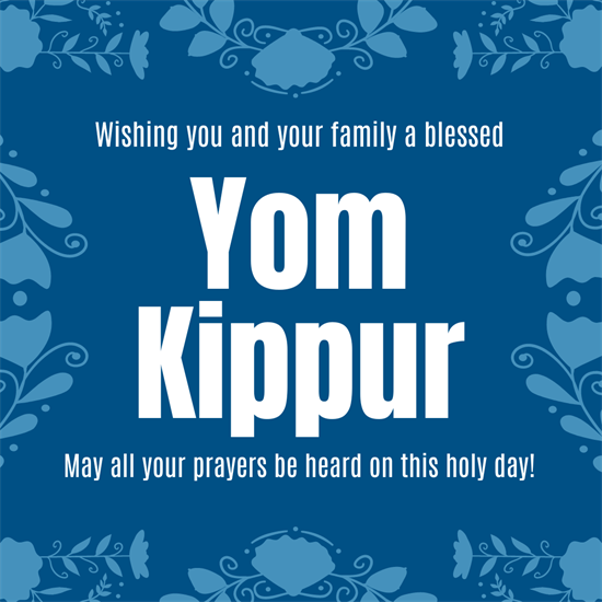 Wishing everyone a blessed Yom Kippur