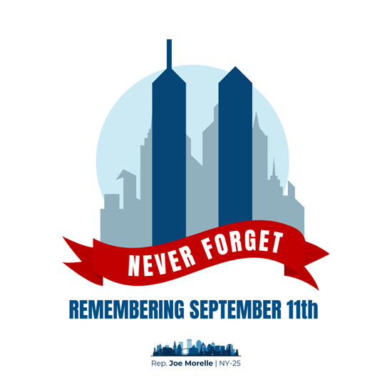 Graphic in memory of 9/11.