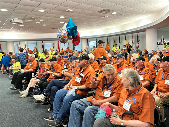 Attendees at the Honor Flight