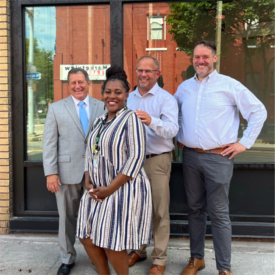 Rep. Morelle meets with Nick Coulter and others from Person Centered Housing Options