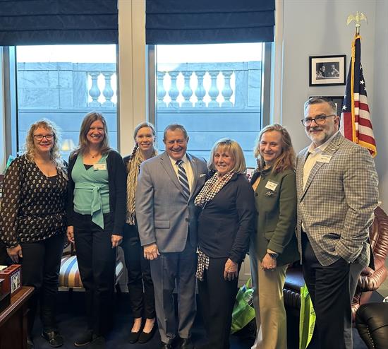 Congressman Morelle stands with members of the National Alliance on Mental Illness