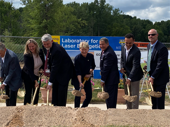 Rep. Morelle helps break ground on the LLE Expansion