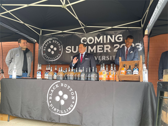 Rep. Morelle celebrates the groundbreaking of Black Button Distilling's new facility