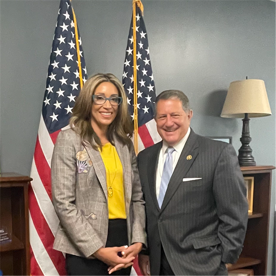 Rep. Morelle meets with a member of the Baldwin Richardson Team