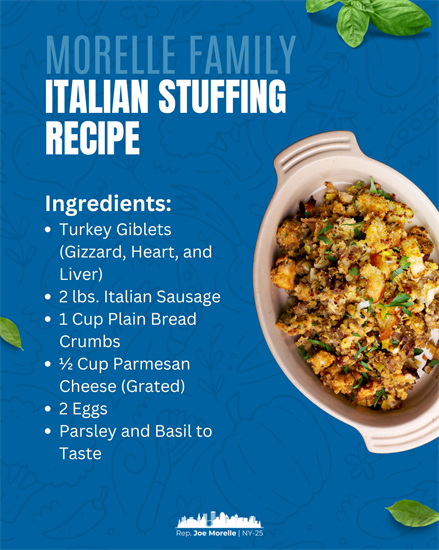 Ingredients: Turkey Giblets (Gizzard, Heart, and Liver) 2 lbs. Italian Sausage 1 Cup Plain Bread Crumbs ½ Cup Parmesan Cheese