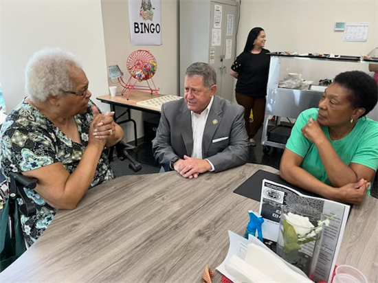 Rep. Morelle visits the Community Place of Greater Rochester's senior center